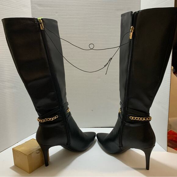 Jones New York black heeled boots sz 10 NEW - Picture 4 of 9